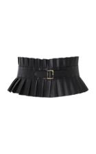 Philosophy Di Lorenzo Serafini Pleated Leather Belt