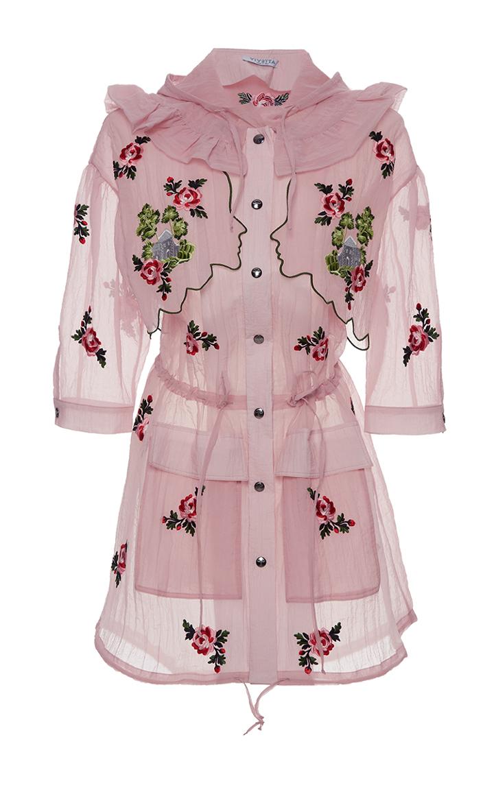 Vivetta Embroidered Fanello Organza Parka