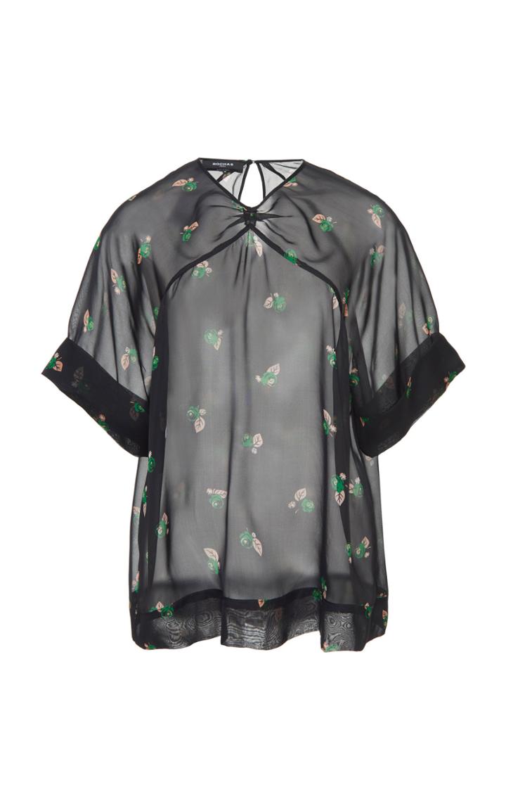 Rochas Silk Rose Blouse