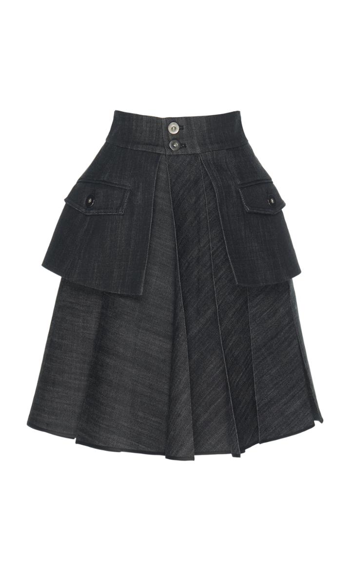 Dice Kayek Black Layer Skirt