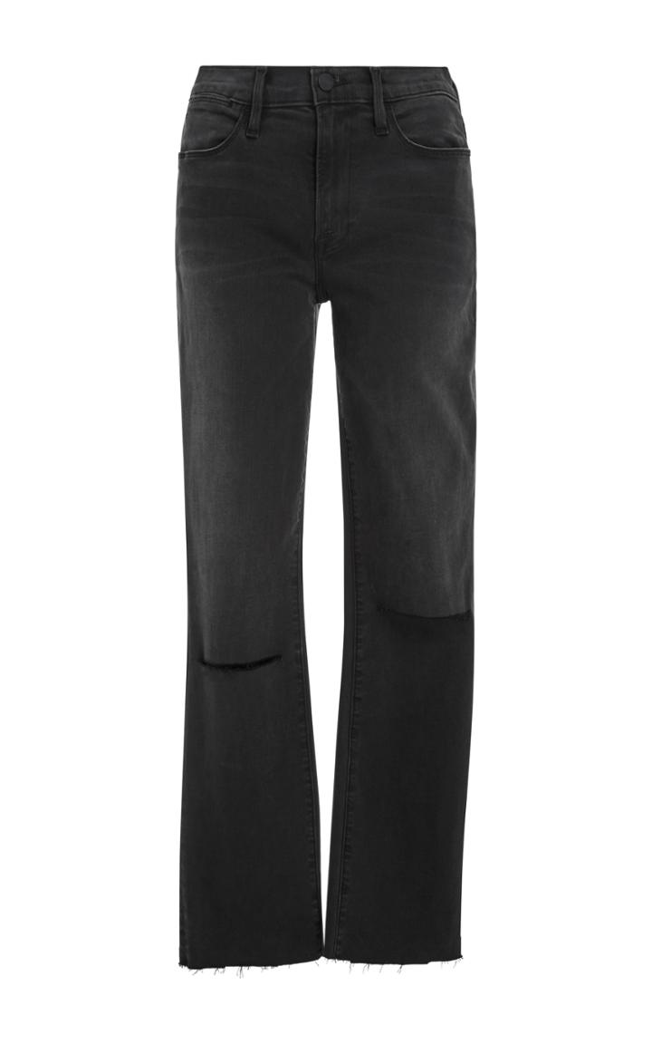 Frame Denim Le High Distressed Straight-leg Jeans
