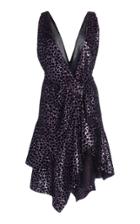 Philosophy Di Lorenzo Serafini Sequined Leopard Asymmetrical Dress