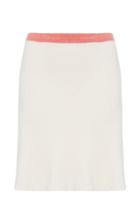 The Elder Statesman Rib Knit A-line Skirt