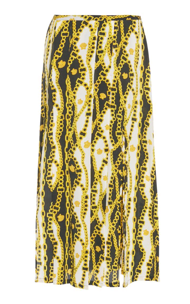 Rixo Georgia Silk Printed Skirt