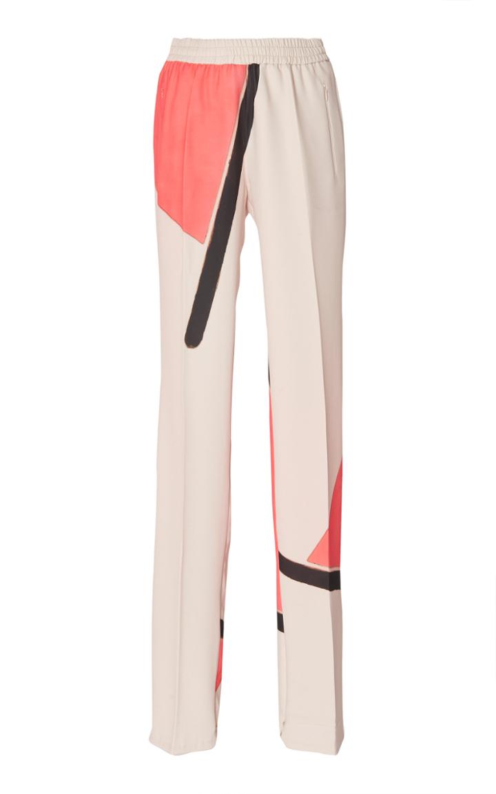 Akris Print Detail Silk Pant