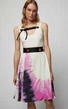 Prada Tie Dye Printed Scoop Neck Dress