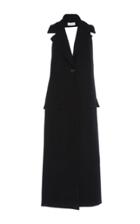 Wanda Nylon Long Wool Vest