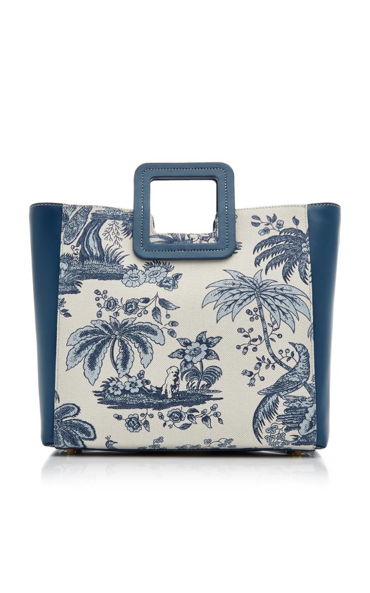Staud Shirley Printed Canvas Bag