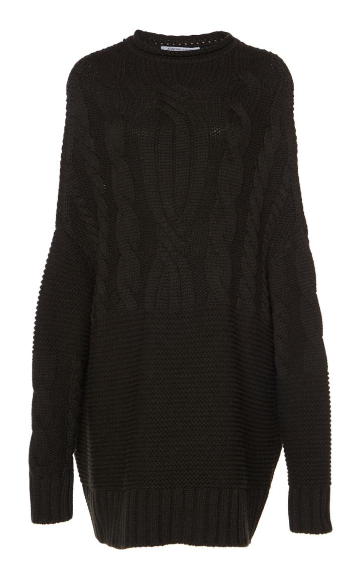 Agnona Oversized Cashmere Cable Knit Sweater