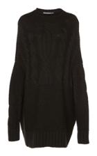 Agnona Oversized Cashmere Cable Knit Sweater