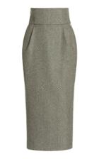 Moda Operandi Alexandre Vauthier High-rise Wool Pencil Skirt