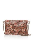Bottega Veneta Anaconda And Leather Pouch