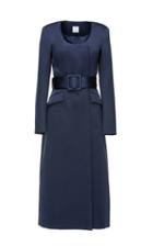 Moda Operandi Huishan Zhang Celeste Belted Satin Coat