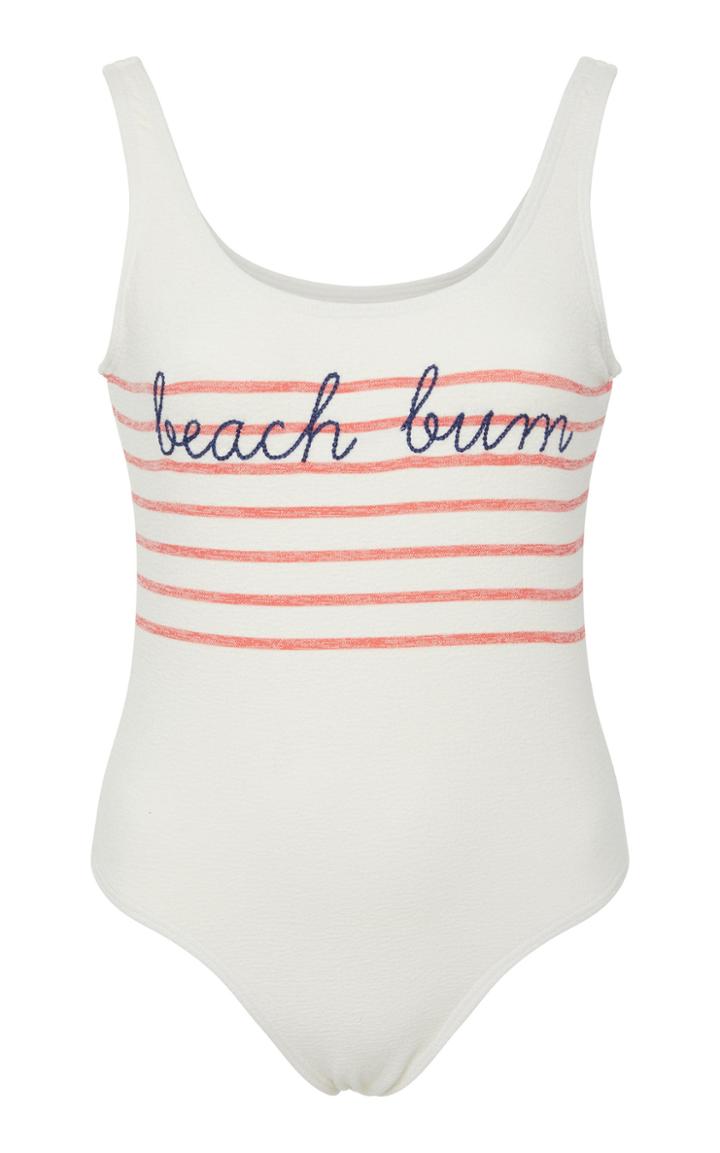 Bruna Malucelli Custom Bay My Name Boucle One Piece Swimsuit