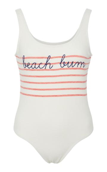 Bruna Malucelli Custom Bay My Name Boucle One Piece Swimsuit