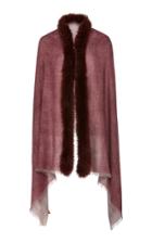 Ama Pure Wine Cape With Fox Trim
