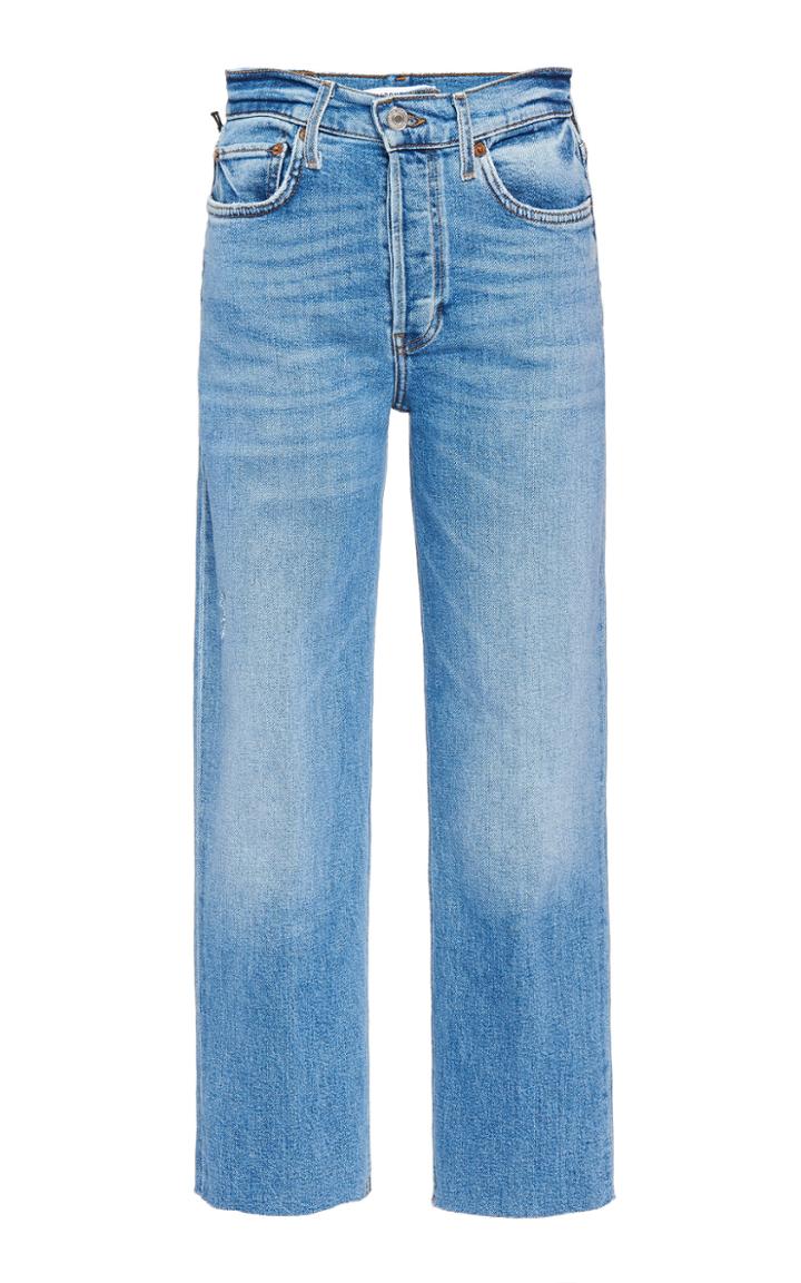 Re/done High-rise Straight Leg Jeans