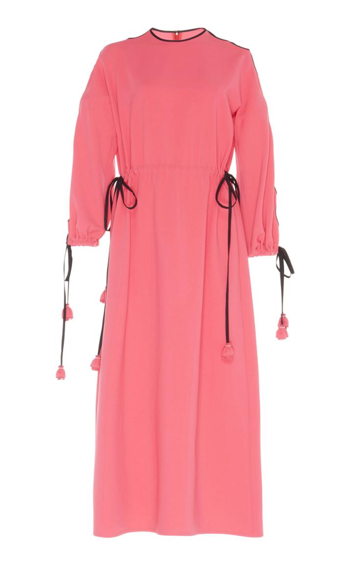 Huishan Zhang Cut Out Sleeve Midi Dress