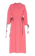 Huishan Zhang Cut Out Sleeve Midi Dress