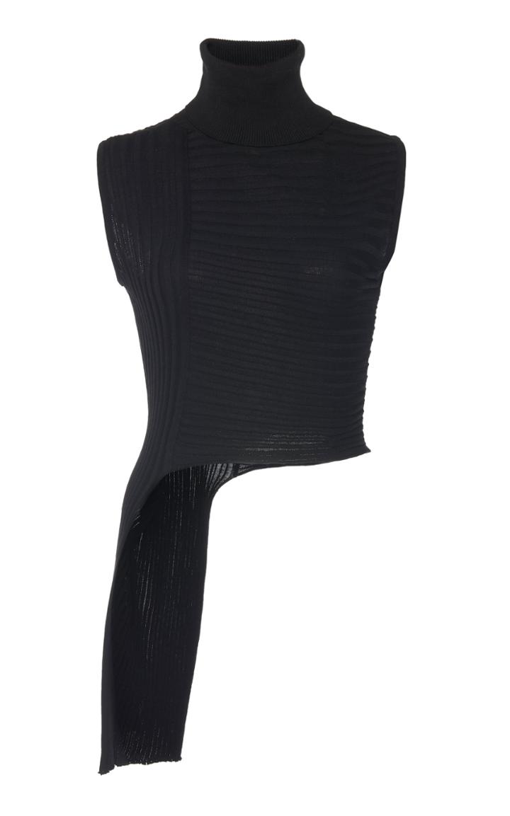 Boyarovskaya Asymmetrical Cotton Crop Top