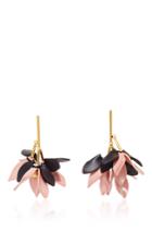 Marni Misty Rose Leather Earrings