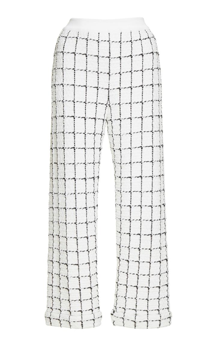 Balmain Straight Check Trousers