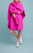 Ralph & Russo Cowl Neck Virgin Wool And Angora Overcoat