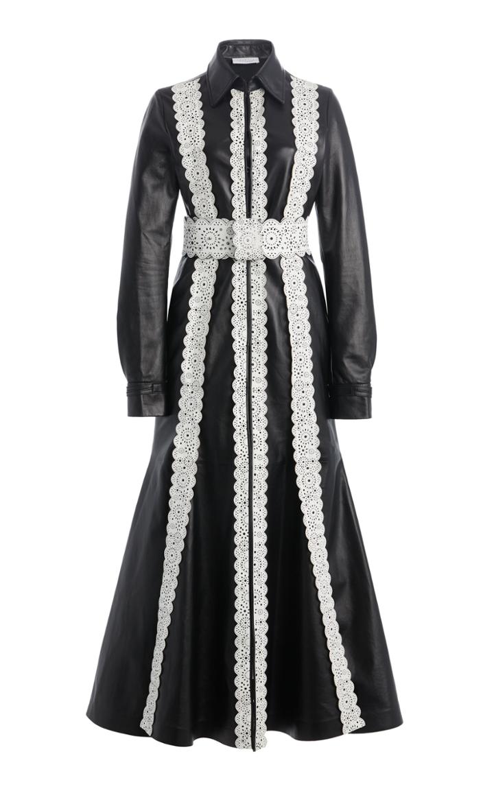 Moda Operandi Gabriela Hearst Kari Paneled Leather Maxi Dress