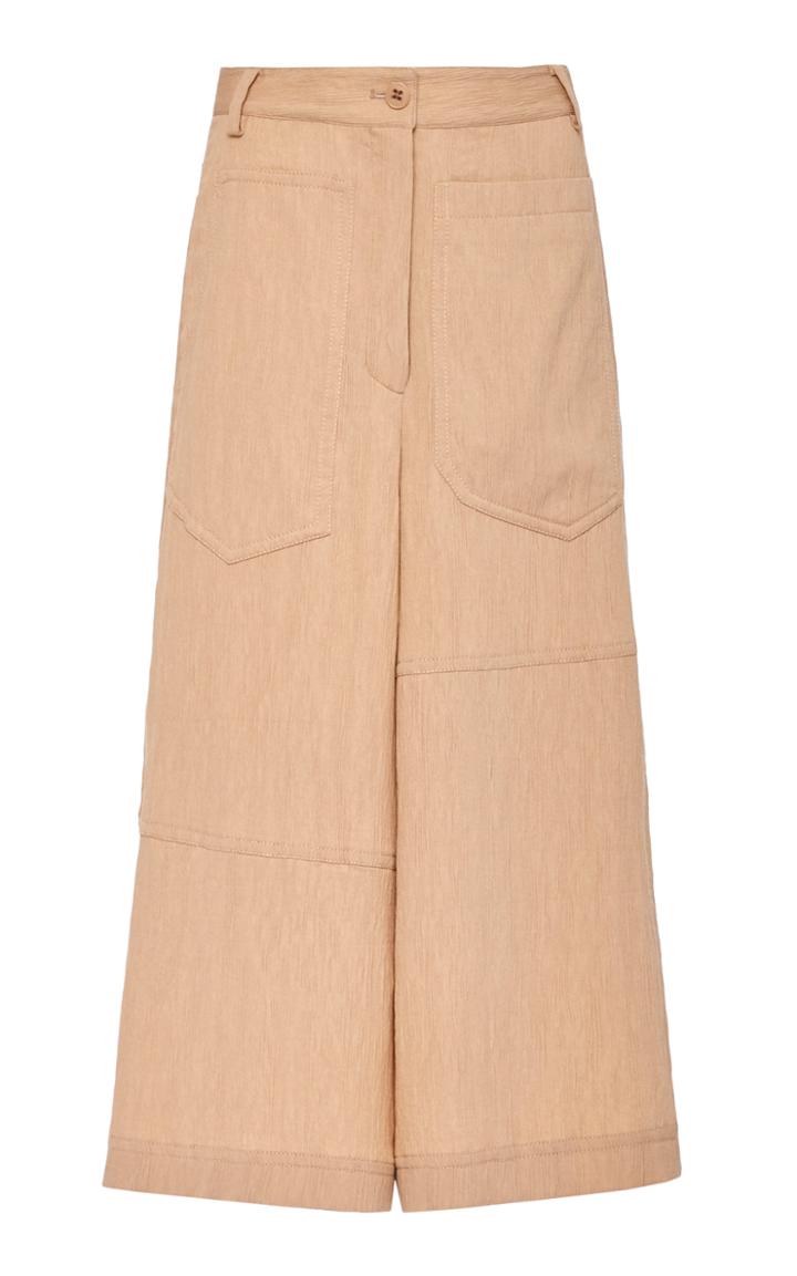 Moda Operandi Tibi Viscose Plisse Long Cargo Short Size: 0