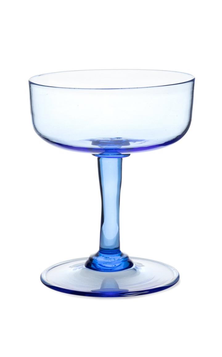 Moda Operandi Stories Of Italy Set Of 2 Champagne Glasses Blue