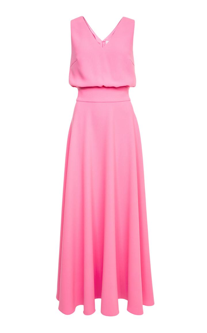 Moda Operandi Lilli Jahilo Alicia V-neck Crepe Maxi Dress Size: 36