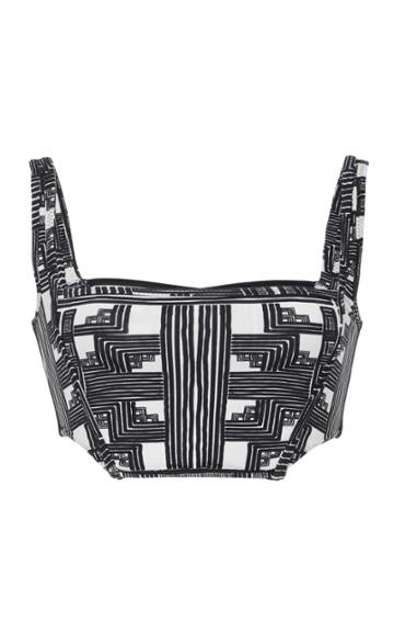 Triya Beth Printed Bikini Top