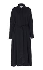 Ami Belted Wool Cropped Wide-leg Jumpsuit
