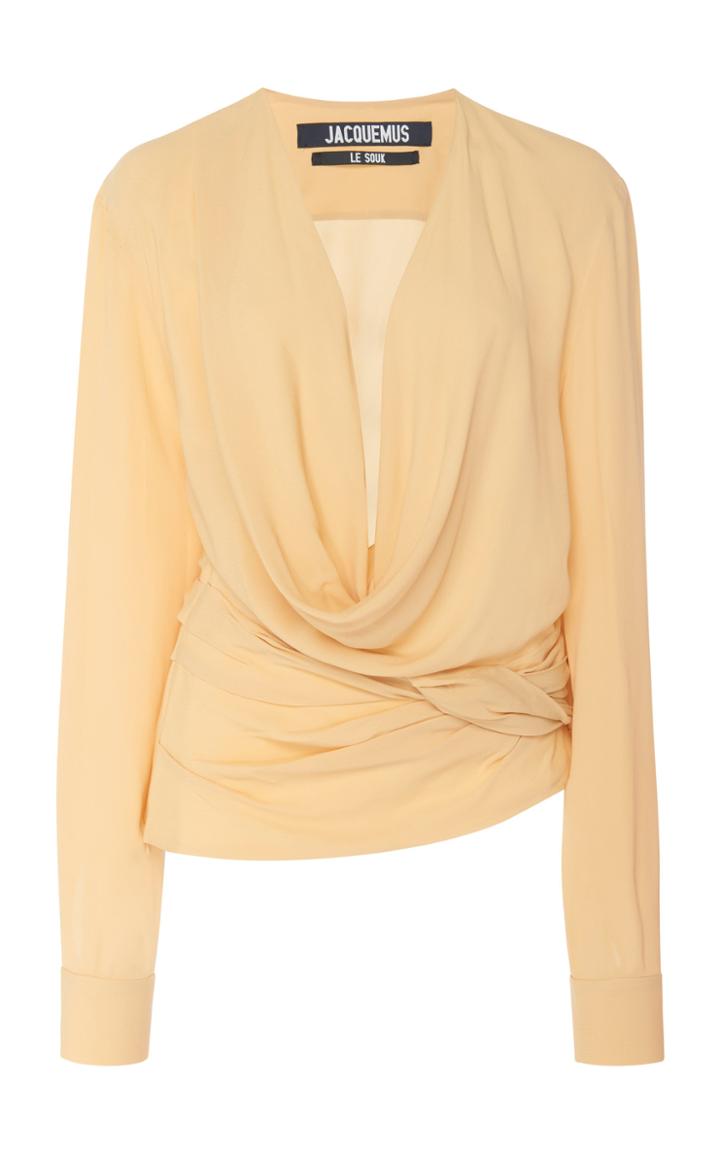 Jacquemus Draped Jersey Blouse