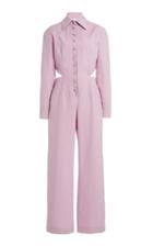 Moda Operandi Matriel Button-detailed Cutout Wool Jumpsuit