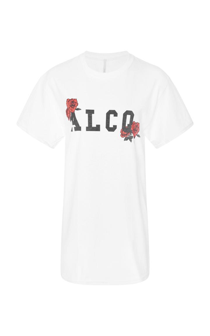 Alcoolique Roses Logo Tee