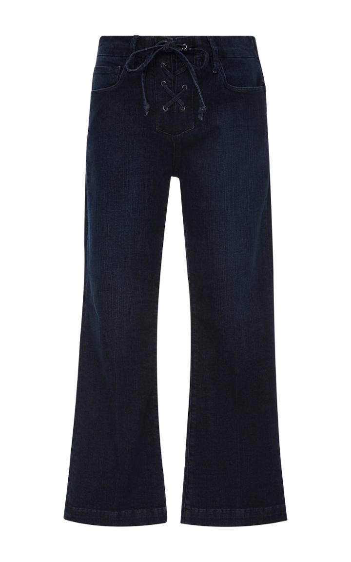 Frame Denim Le Crop Lace Up Jean