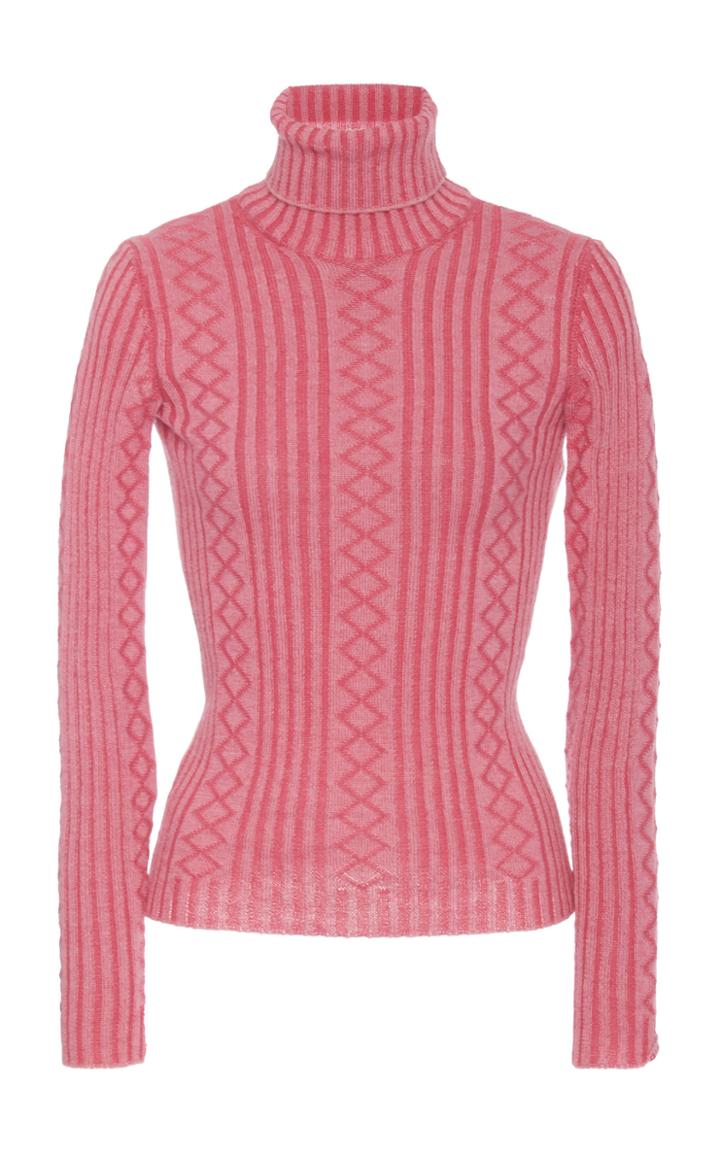Moda Operandi Marc Jacobs Fitted Wool-blend Cable-knit Sweater Size: Xs