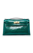 Heritage Auctions Special Collections Herms Vert Emerald Shiny Alligator Kelly Pochette