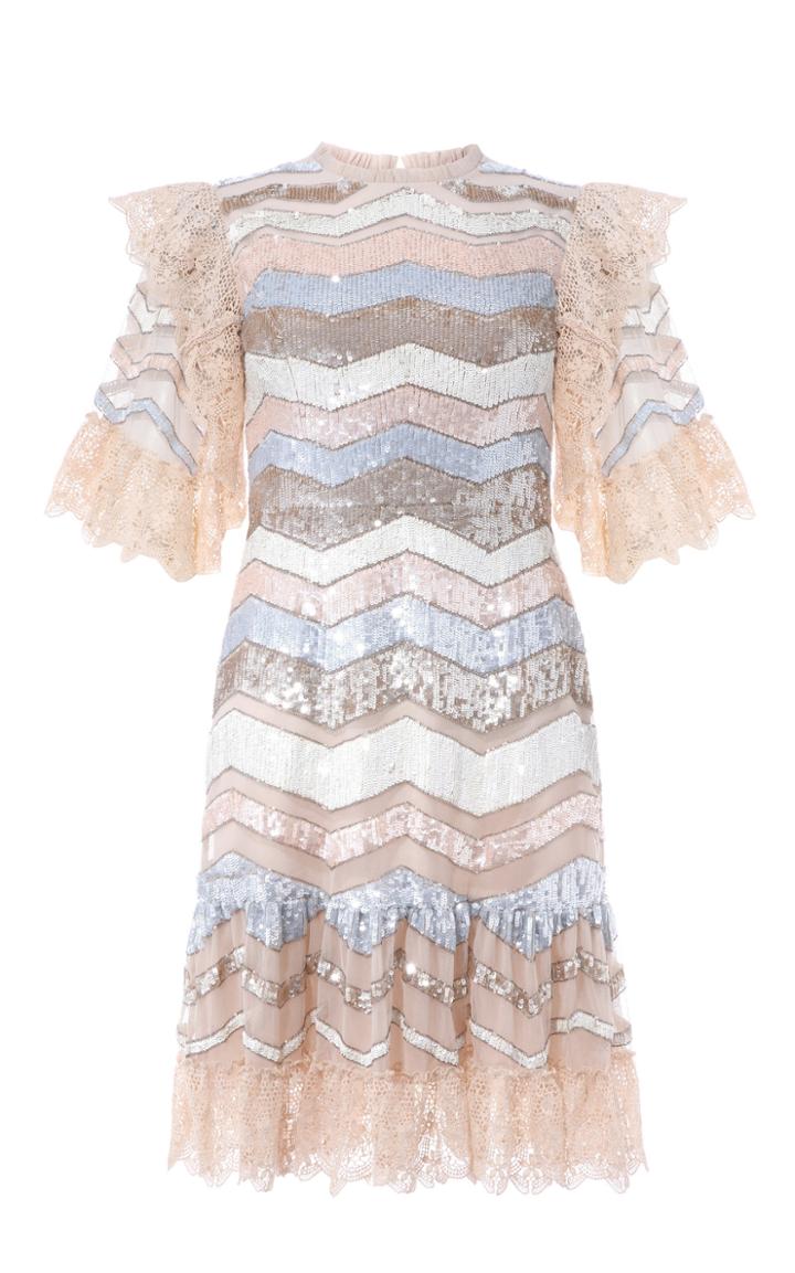 Needle & Thread Alaska Sequin Mini Dress