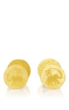 Marie-hlne De Taillac 22k Gold Lucky Elephant Cufflinks