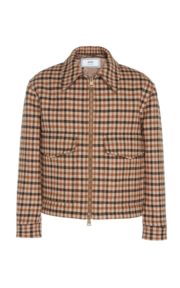 Ami Zipped Quilted Lined Jacket