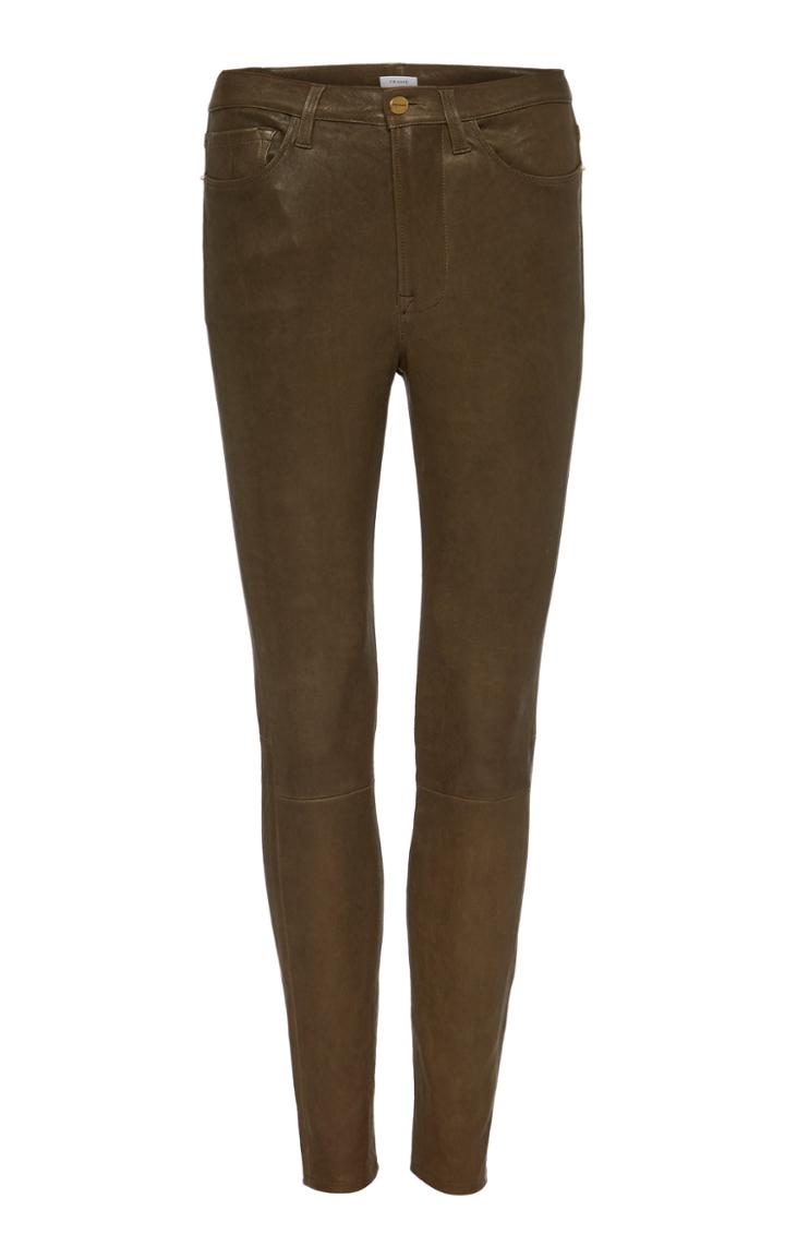 Frame Le High Coated High-rise Skinny Jeans