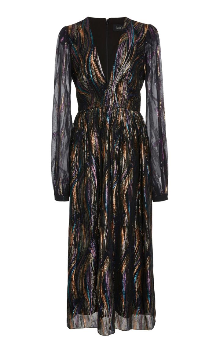 Saloni Camille B Deep V Dress