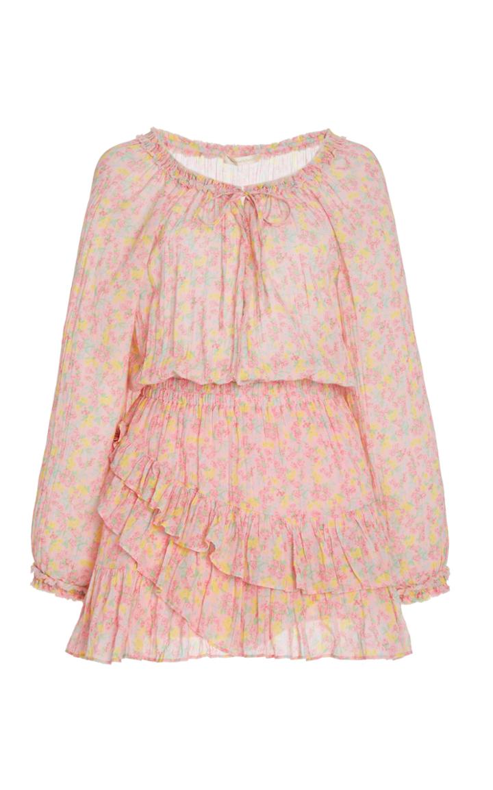 Moda Operandi Loveshackfancy Rayna Printed Cotton Mini Dress