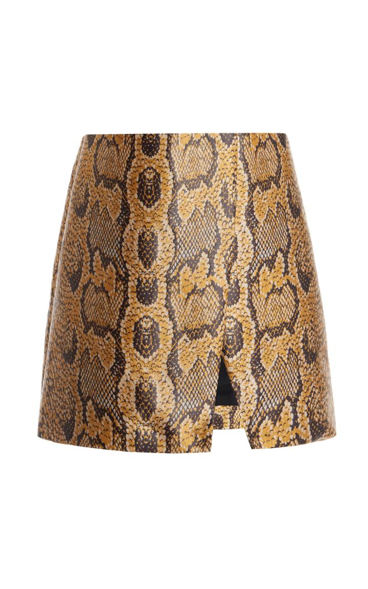 Moda Operandi Christopher Kane Snakeskin Jacquard Wrap Skirt