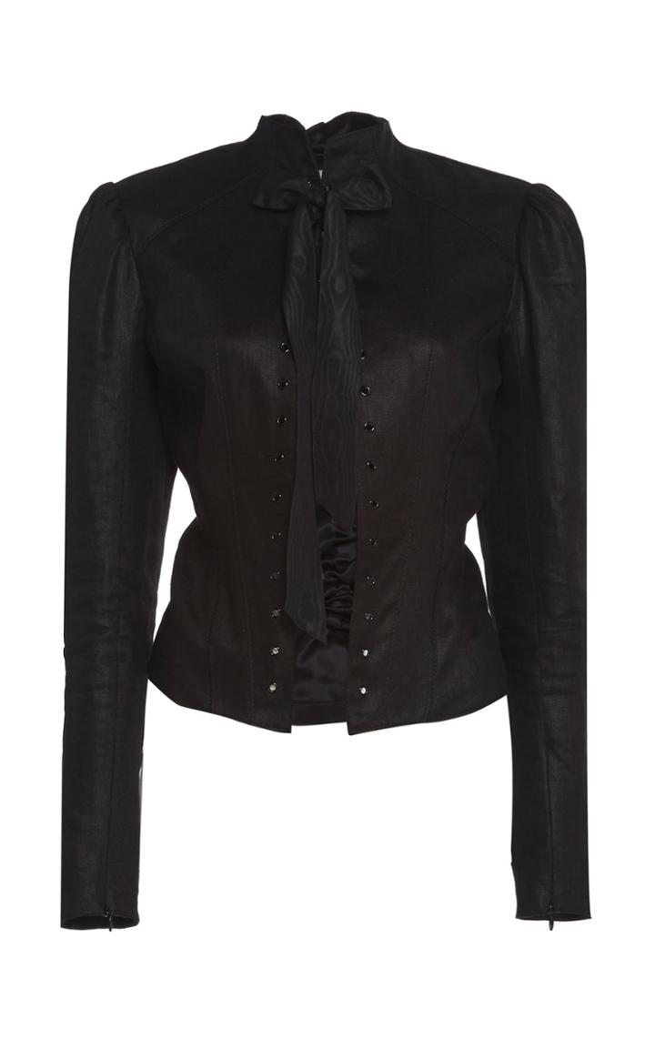 Olivier Theyskens Teril Fitted Linen Jacket