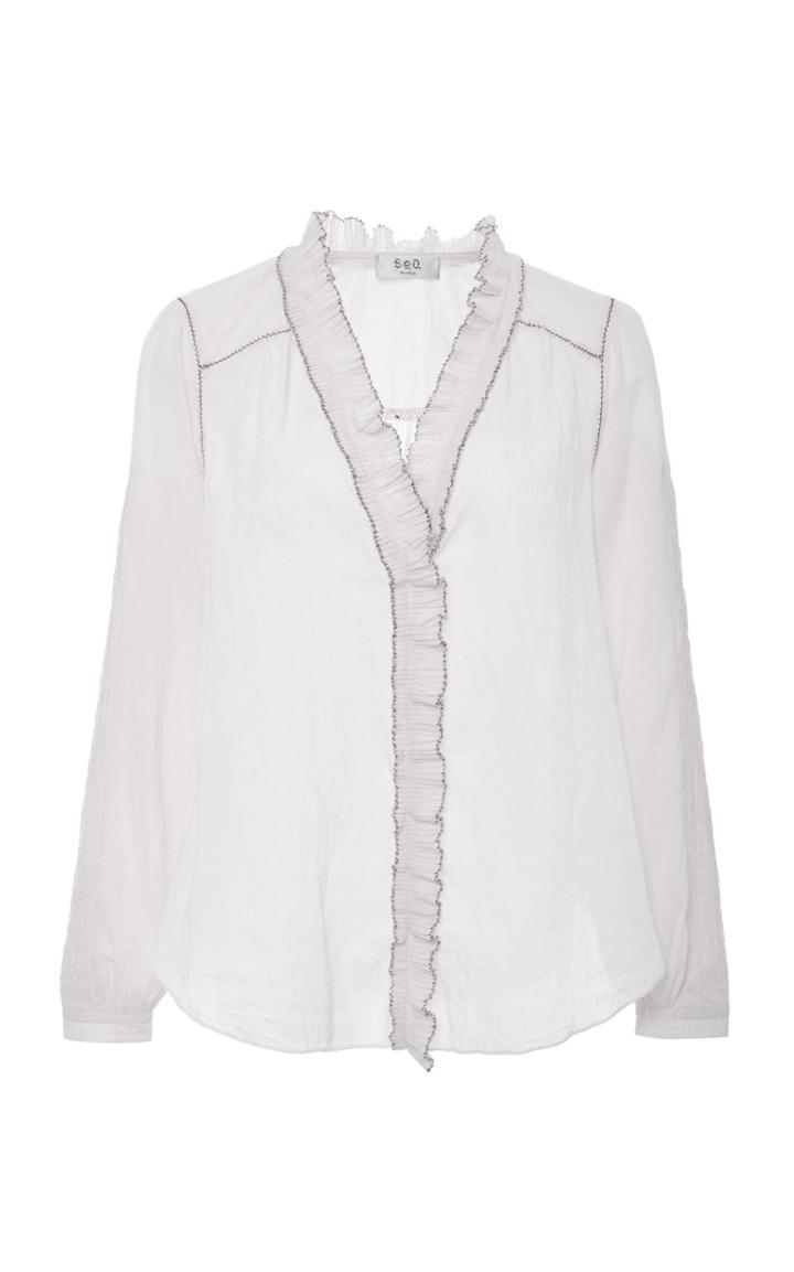 Sea Seraphina L/s Ruffle Blouse