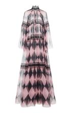Philosophy Di Lorenzo Serafini Printed Chiffon Gown