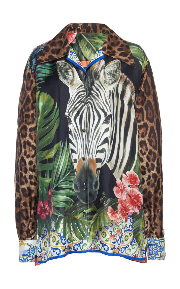 Moda Operandi Dolce & Gabbana Floral Printed Top Size: 38